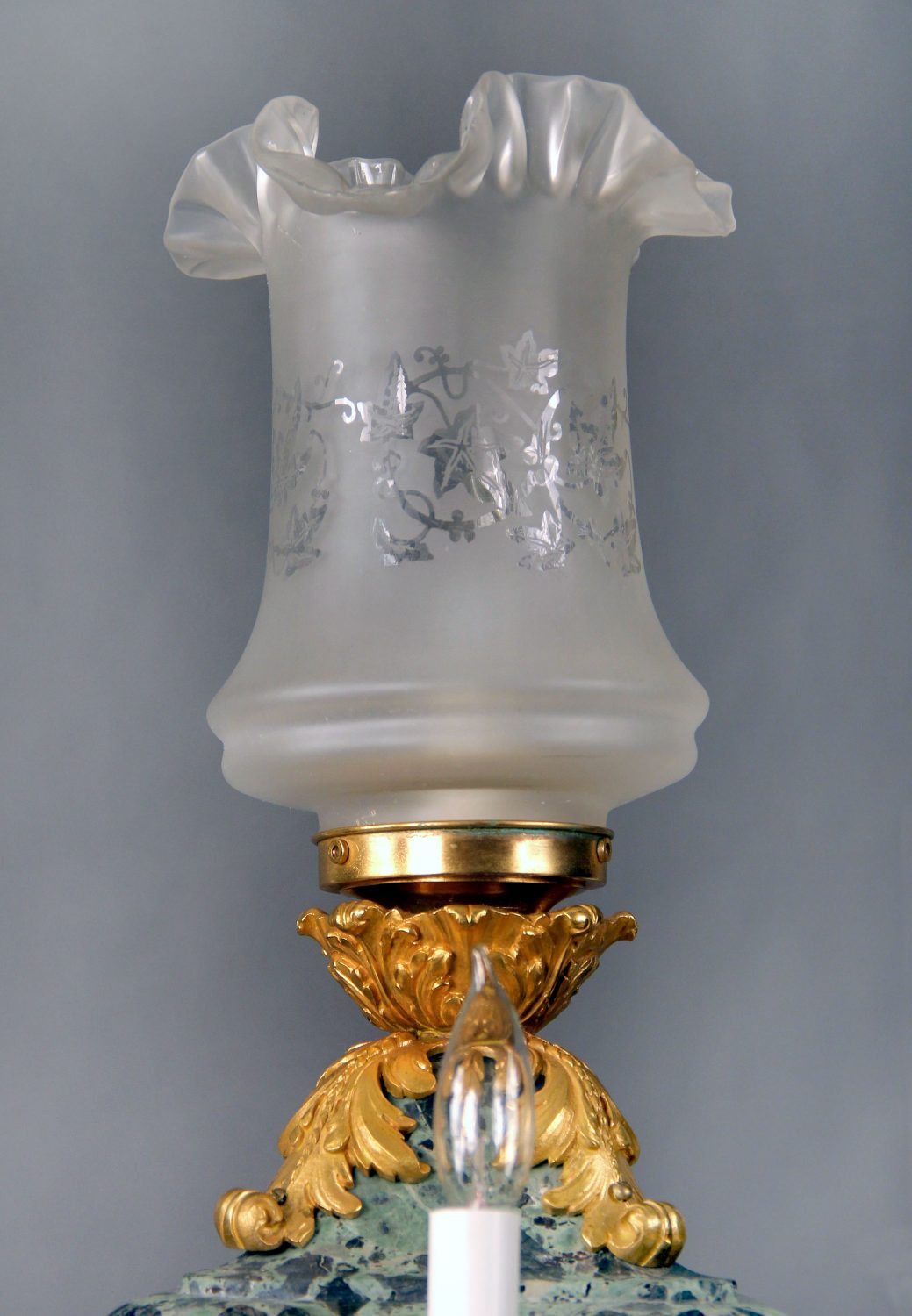 A Beautiful Late 19th Century Gilt Bronze Mounted Seven Light Marble Girondole - Image 4