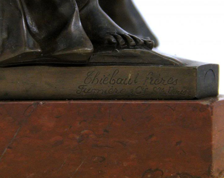 A Late 19th Century Crystal and Patinated Bronze Sculptural Centerpiece By Thiebaut Freres - Image 6