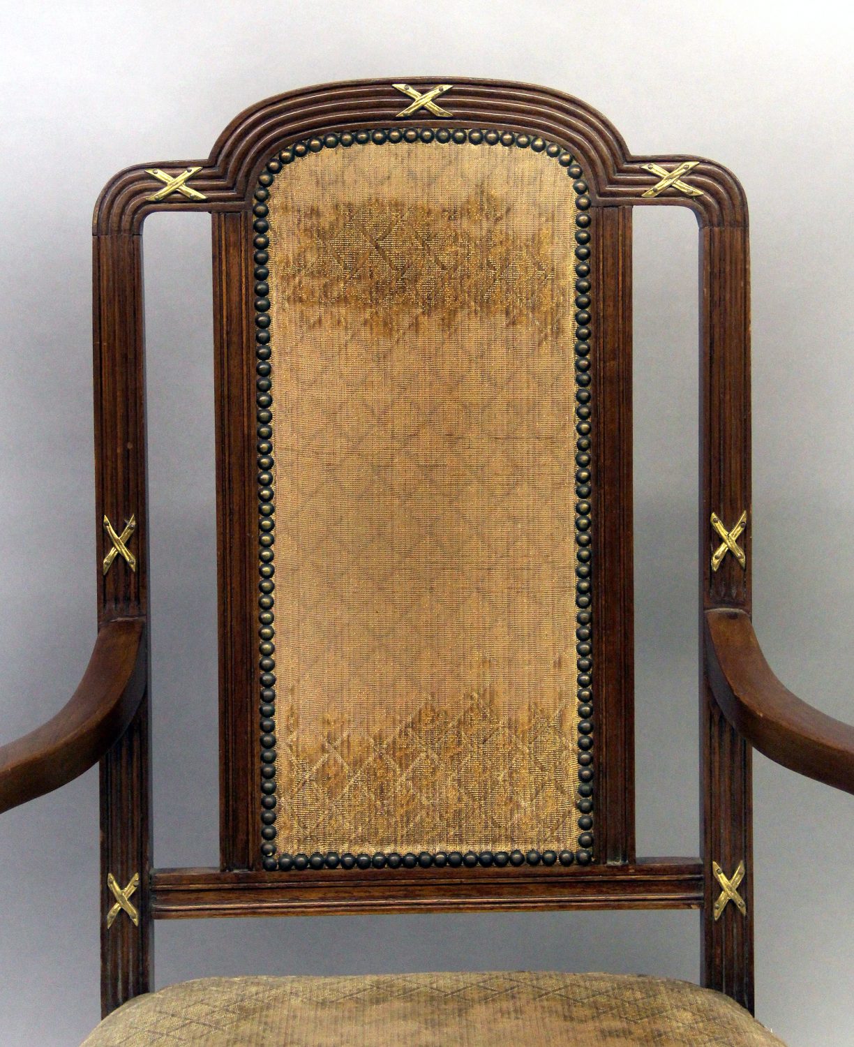 A Set of Fourteen Late 19th Century Gilt Bronze Mounted Transitional Style Dining Chairs - Image 3