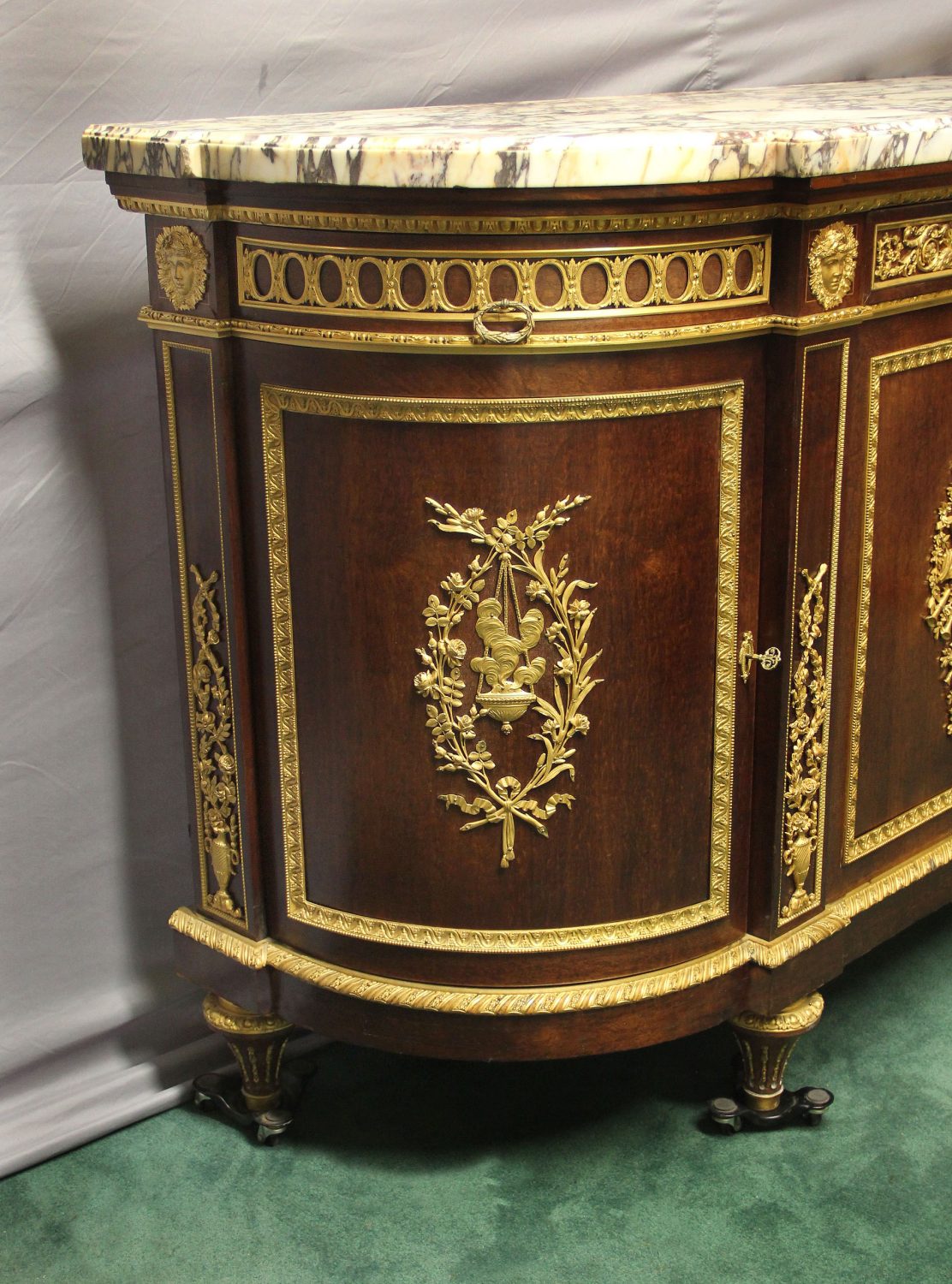 An Important Late 19th Century Louis XVI Style Gilt Bronze Mounted Cabinet / Server By Maison Grimard - Image 6