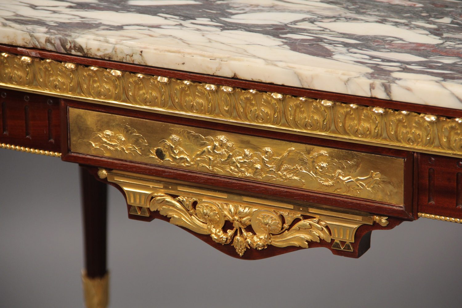 A Fantastic Quality Late 19th Century Louis XVI Style Gilt Bronze Mounted Center Table - Image 3