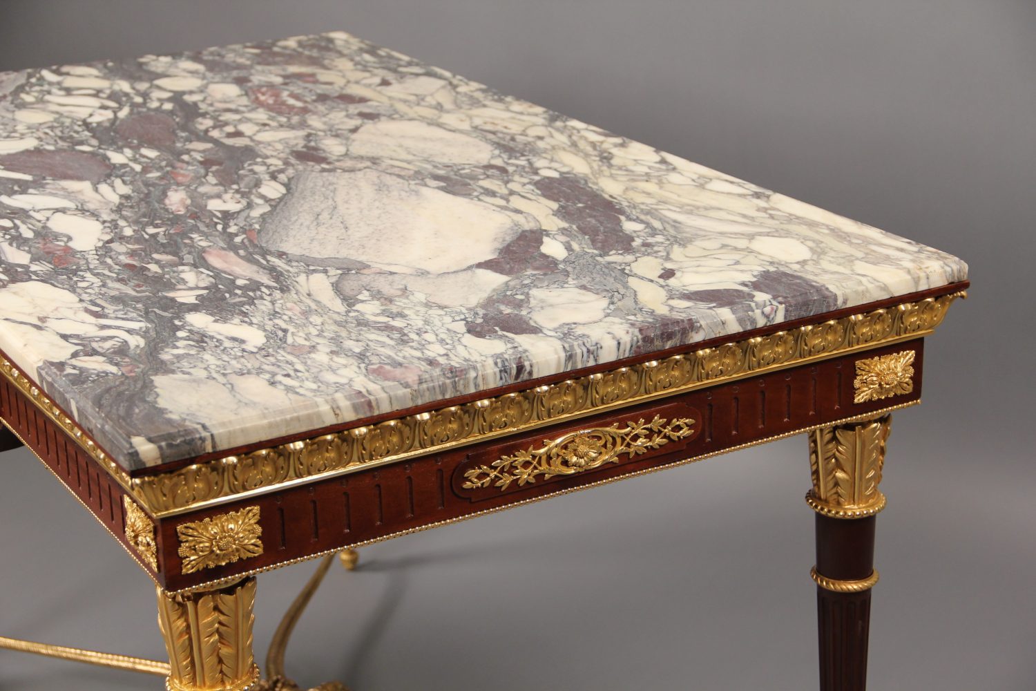 A Fantastic Quality Late 19th Century Louis XVI Style Gilt Bronze Mounted Center Table - Image 5