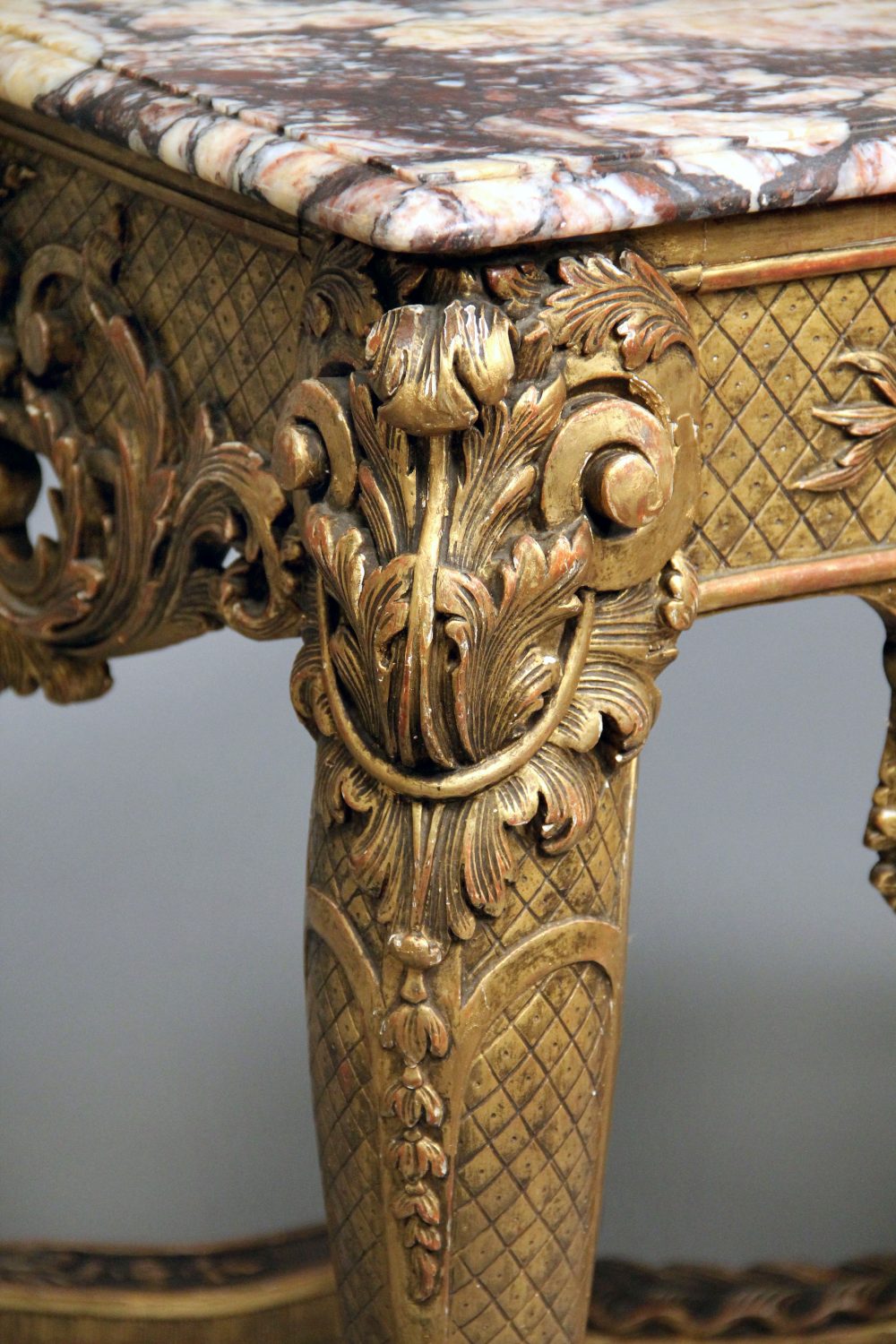 A Very Finely Carved Late 19th Century Regence Style Giltwood Console - Image 6