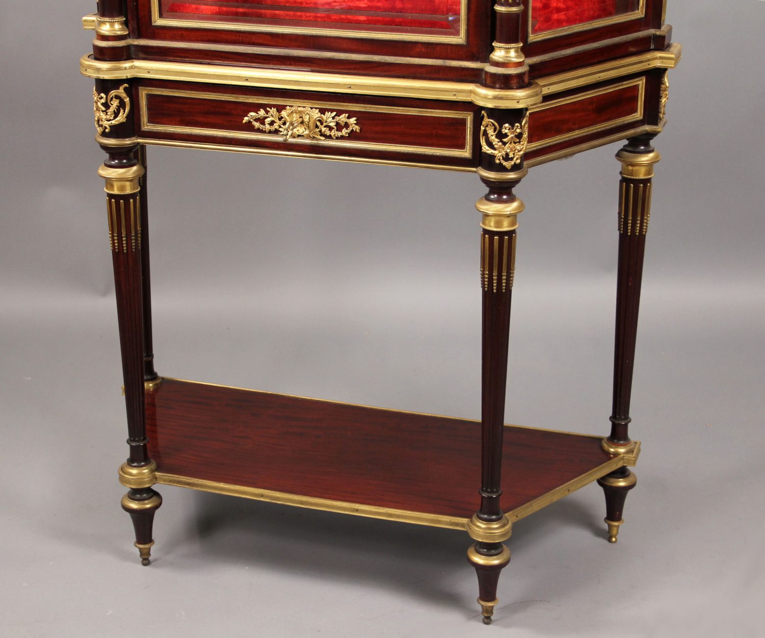 A Late 19th Century Gilt Bronze Mounted Louis XVI Style Vitrine By Paul Sormani - Image 3