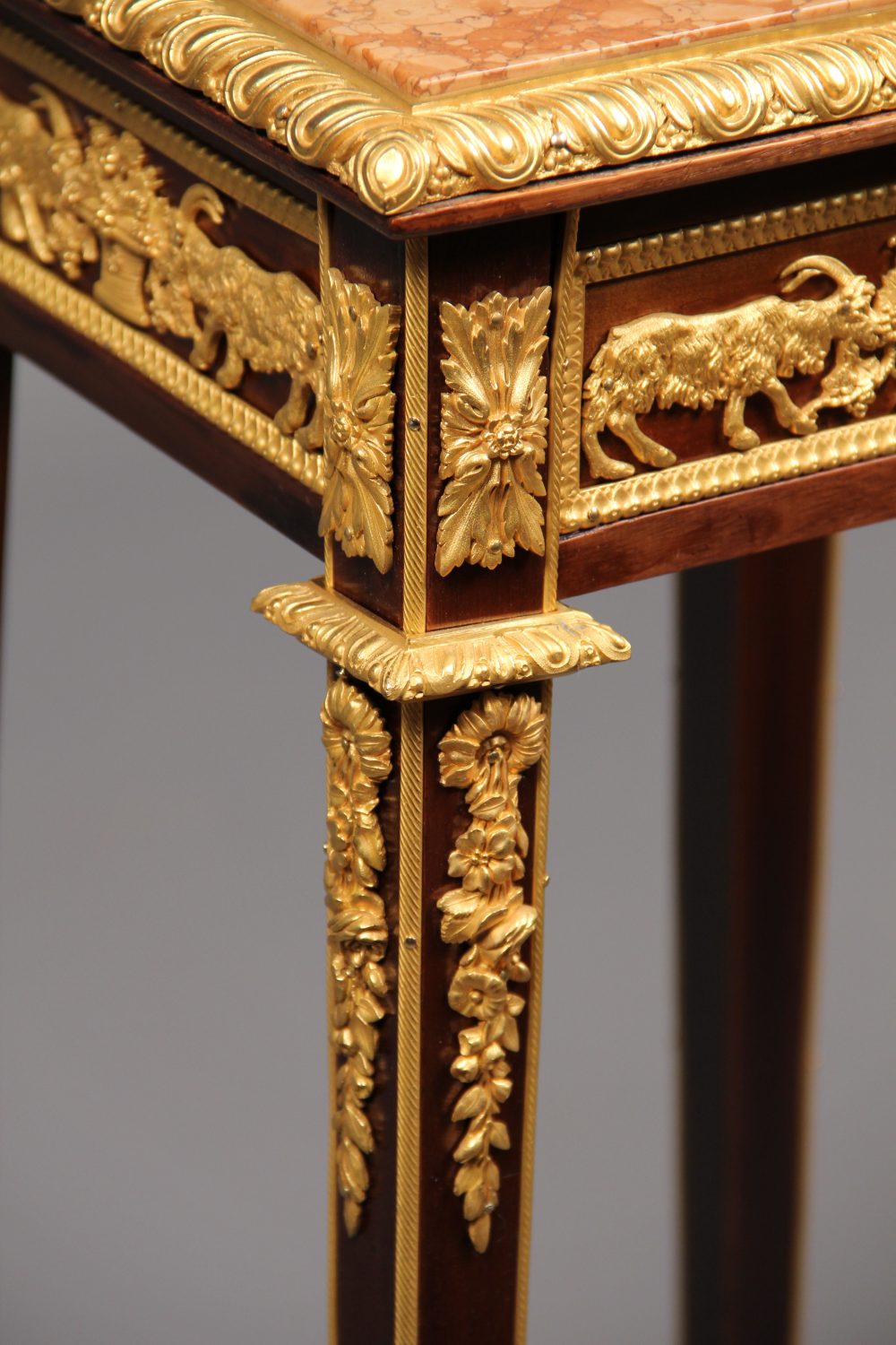 A Very Fine Late 19th Century Gilt Bronze Mounted Marble Top Pedestal - Image 3