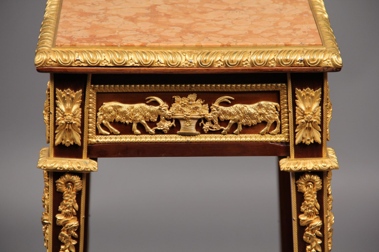 A Very Fine Late 19th Century Gilt Bronze Mounted Marble Top Pedestal - Image 2