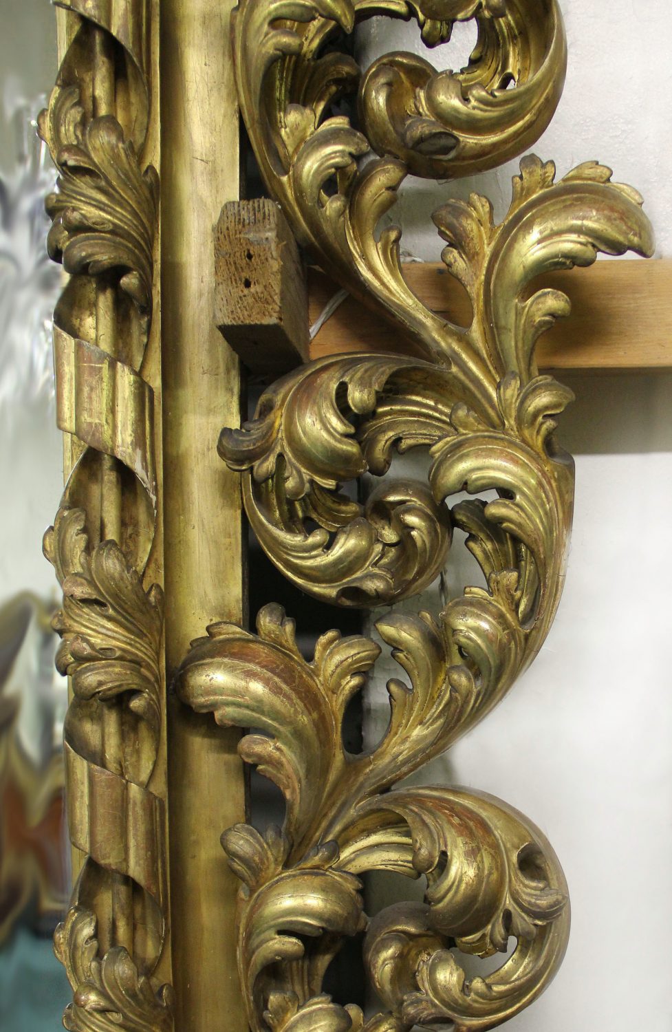A Very Important Late 19th Century Rococo Style Giltwood and Gesso Mirror - Image 5