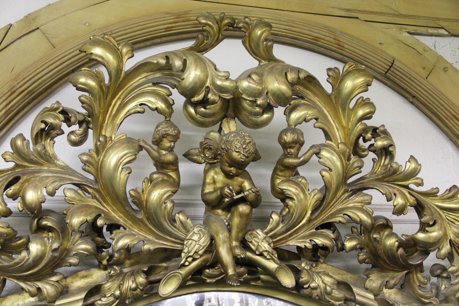 A Very Important Late 19th Century Rococo Style Giltwood and Gesso Mirror - Image 2
