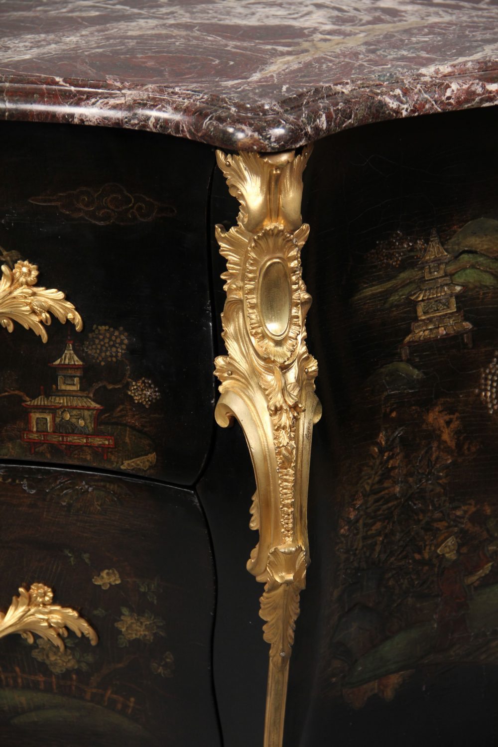 An Exceptional Late 19th Century Louis XV Style Gilt Bronze Mounted Lacquer Commode By Henry Dasson - Image 4