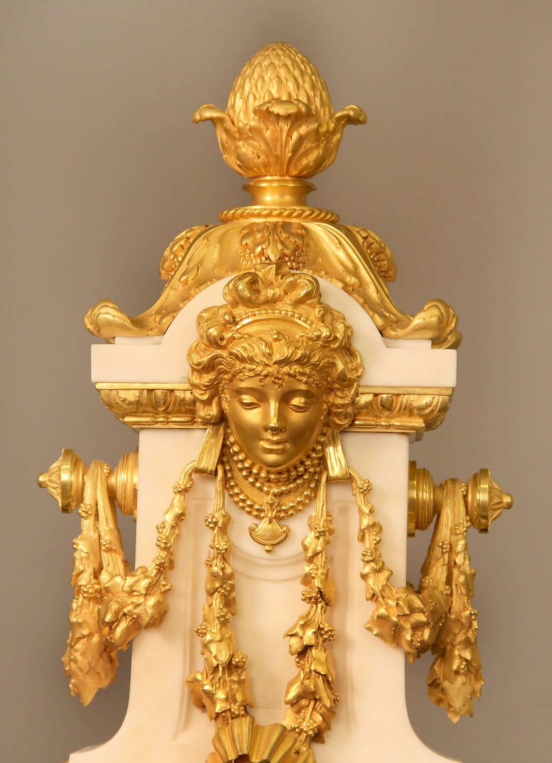 An Exceptional Late 19th Century Gilt Bronze Mounted Marble Three Piece Clock Set By Ferdinand Gervais - Image 3