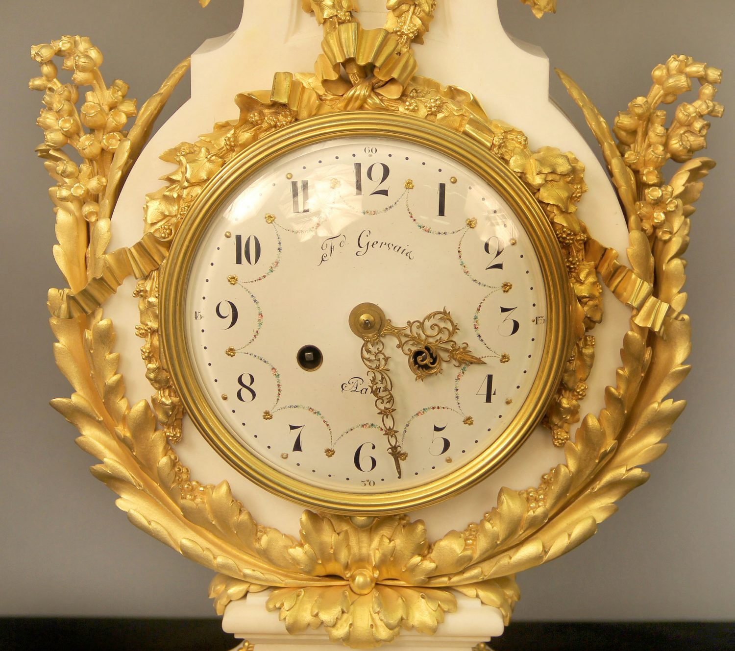 An Exceptional Late 19th Century Gilt Bronze Mounted Marble Three Piece Clock Set By Ferdinand Gervais - Image 4