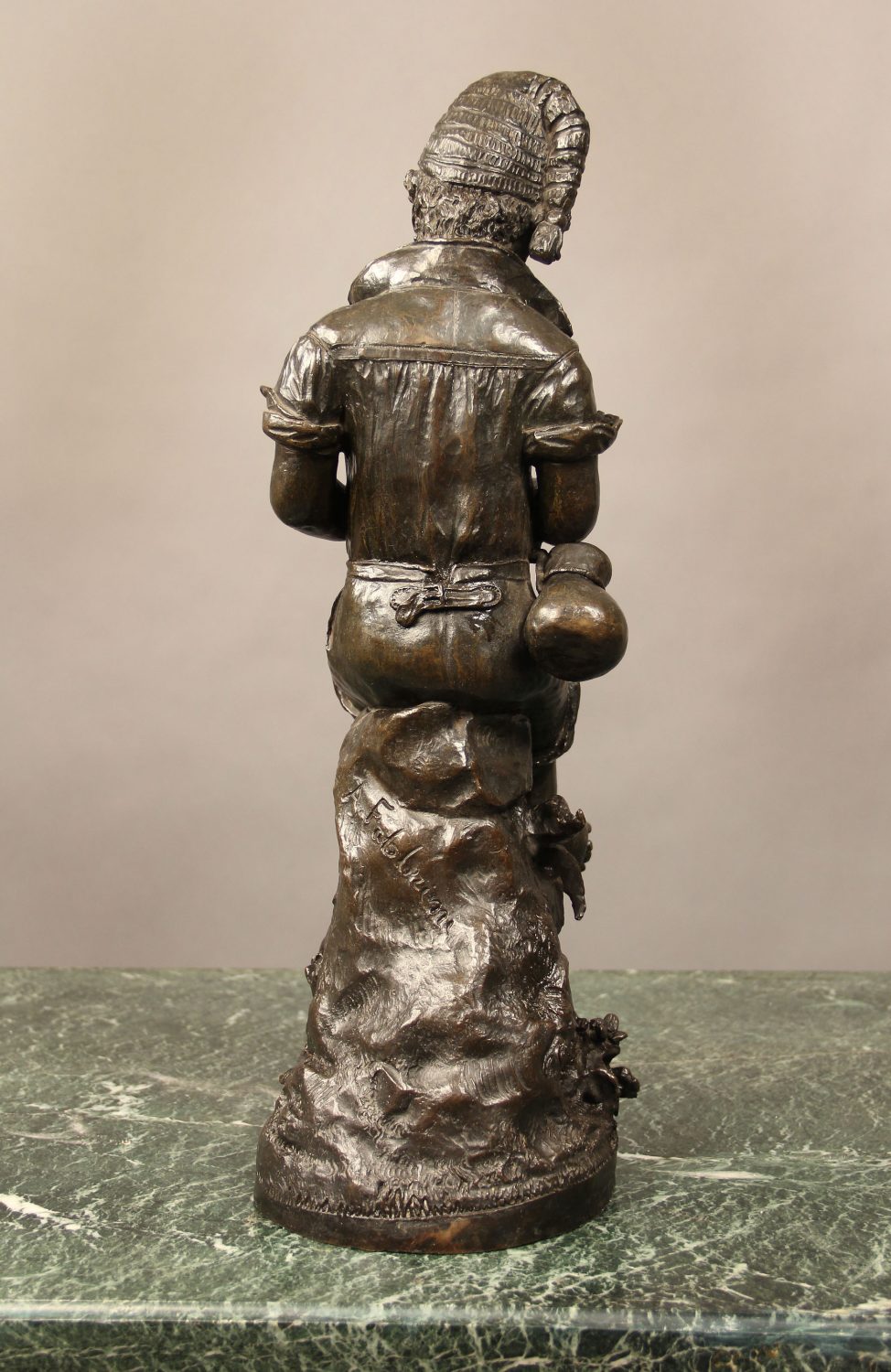 Late 19th Century Italian Bronze Sculpture of a Fishing Boy by Fabbrini - Image 4