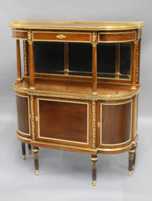 A Lovely Late 19th Century Gilt Bronze Mounted English Cabinet / Server By Hampton & Sons