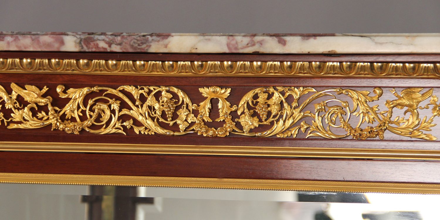 An Exceptional Early 20th Century Louis XVI Style Gilt Bronze Mounted Parquetry Vitrine By François Linke - Image 2