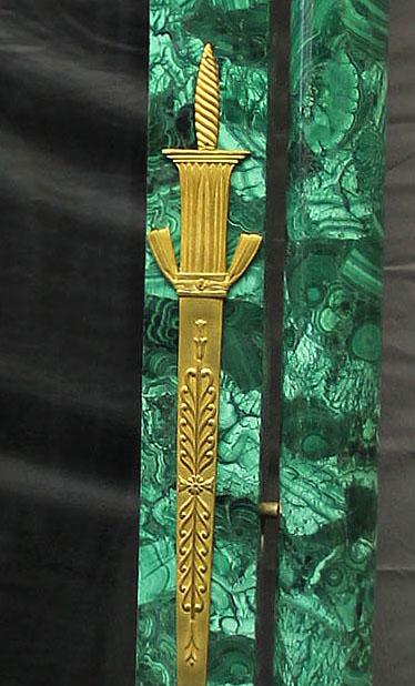 A Beautiful Late 19th Century Gilt Bronze Mounted Napoleon III Malachite Dressing Mirror - Image 5