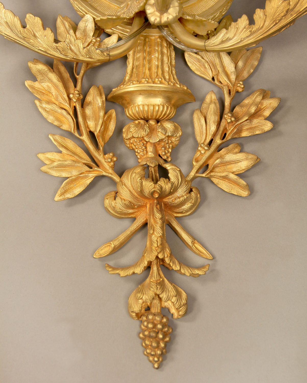 A Large and Elaborate Pair of Early 20th Century Gilt Bronze Five Light Sconces - Image 3
