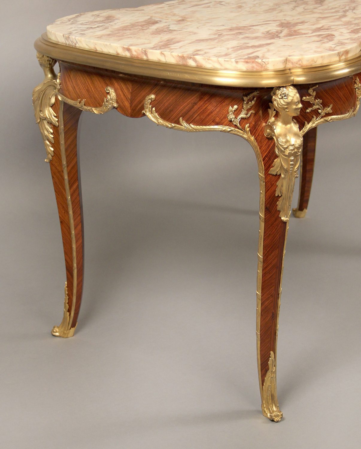 A Superb Late 19th Century Gilt Bronze Mounted Center Table By François Linke - Image 5
