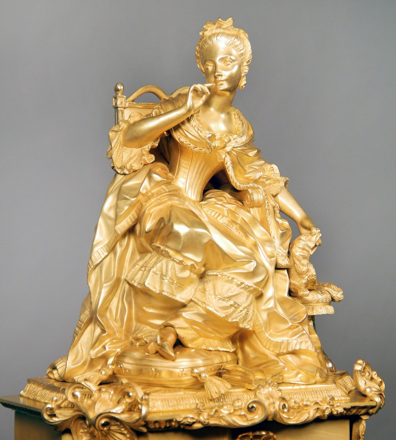 An Outstanding Late 19th Century Gilt Bronze Mantle Clock By Dagrin and Philippe - Image 2