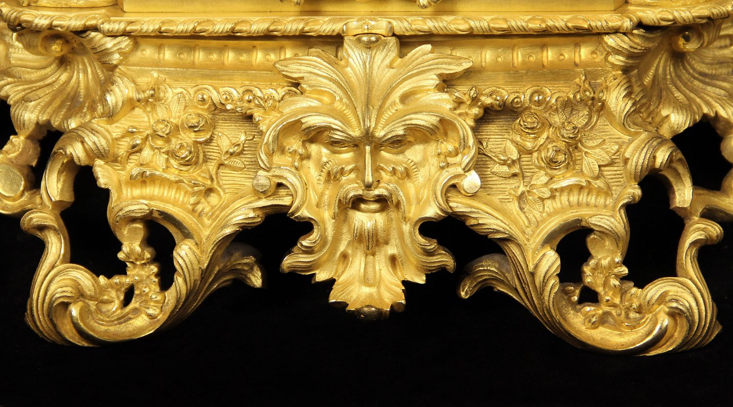 An Outstanding Late 19th Century Gilt Bronze Mantle Clock By Dagrin and Philippe - Image 5