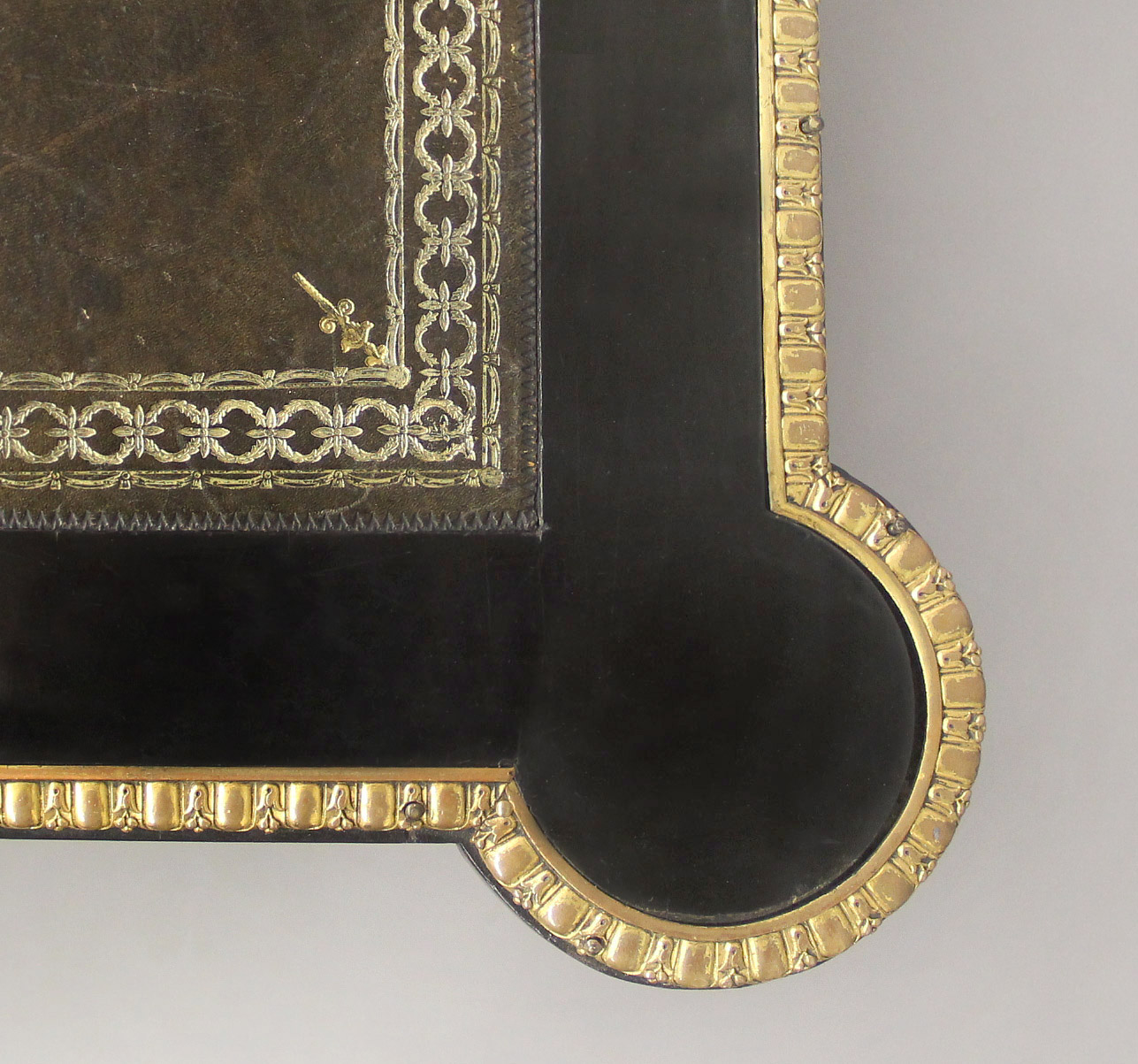 An Exceptional and Unusual 19th Century Louis XVI Style Gilt Bronze Mounted English Partners Desk Made for the French Market - Image 10