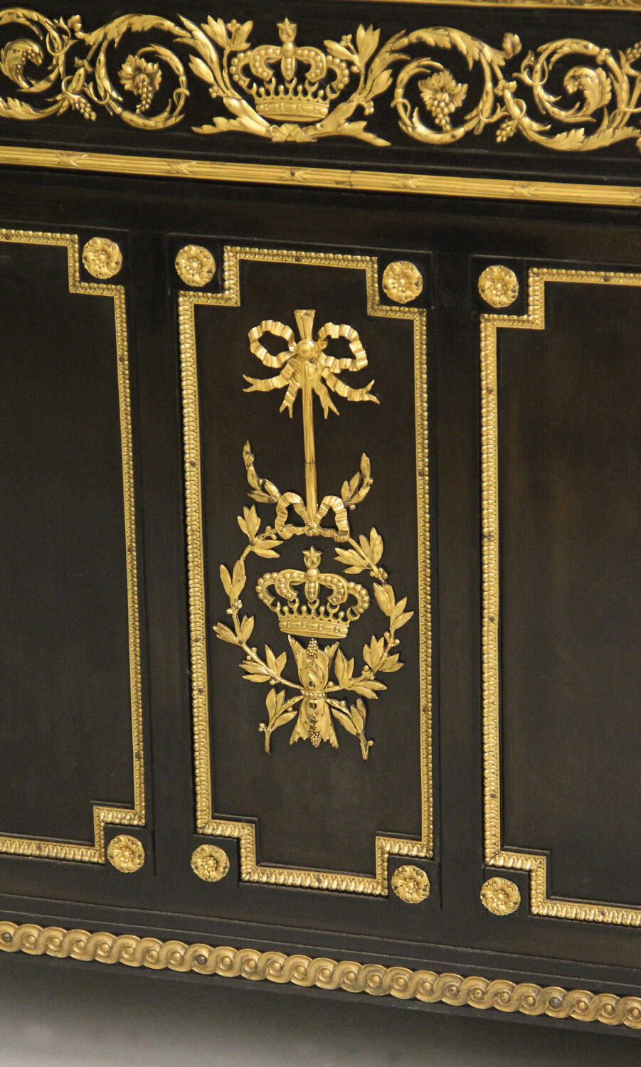An Exceptional and Unusual 19th Century Louis XVI Style Gilt Bronze Mounted English Partners Desk Made for the French Market - Image 6
