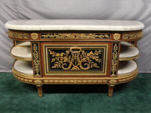 An Excellent Quality Late 19th Century Louis XVI Style Gilt Bronze Mounted Commode/Server By Henry Dasson