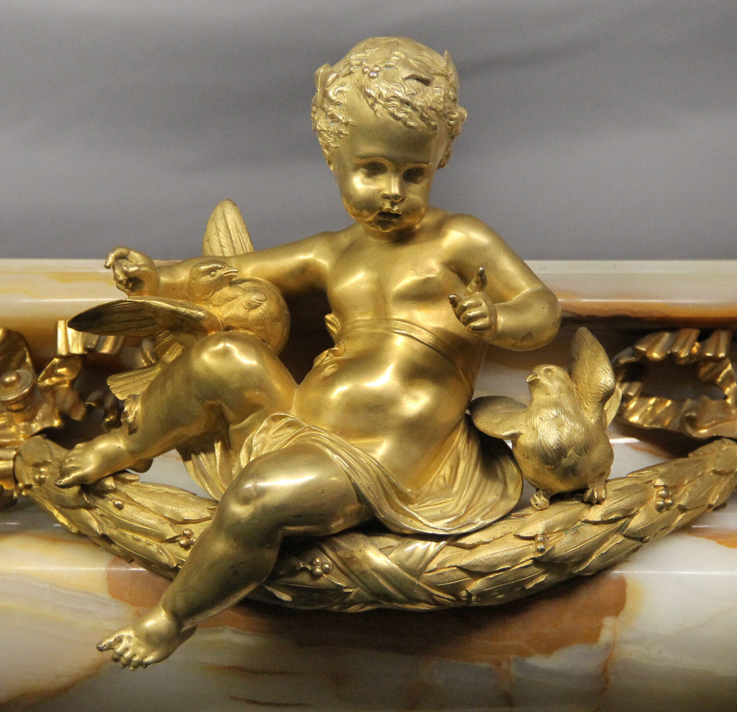 A Large and Excellent Late 19th Century Gilt Bronze Mounted Algerian Onyx Jardiniere - Image 2