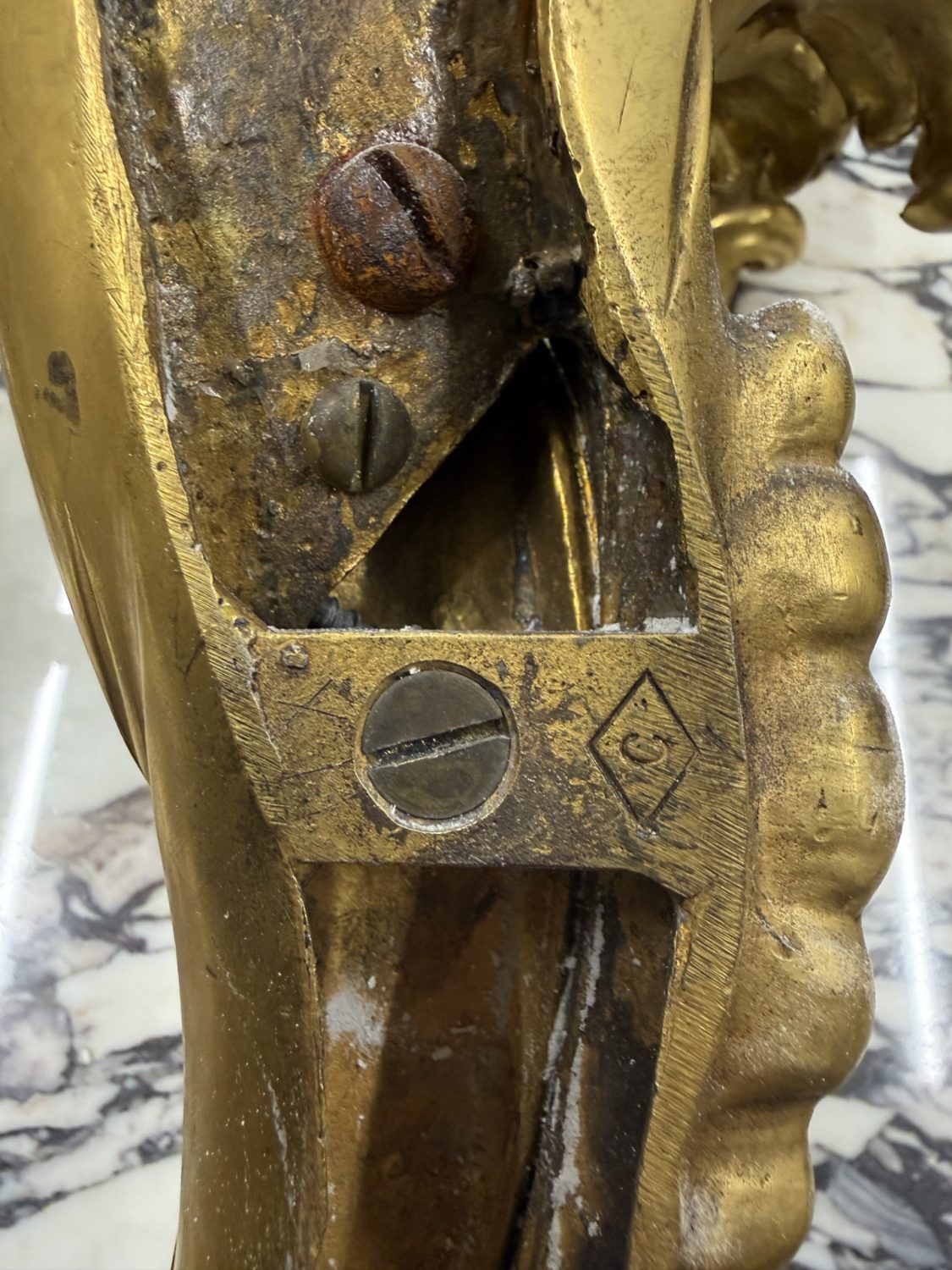 A Very Fine Set of Four Early 20th Century Gilt Bronze Five Light Sconces By Caldwell - Image 6