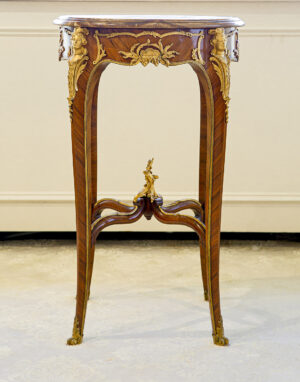 A Wonderful Late 19th Century Louis XV Style Gilt Bronze Mounted Guéridon By François Linke