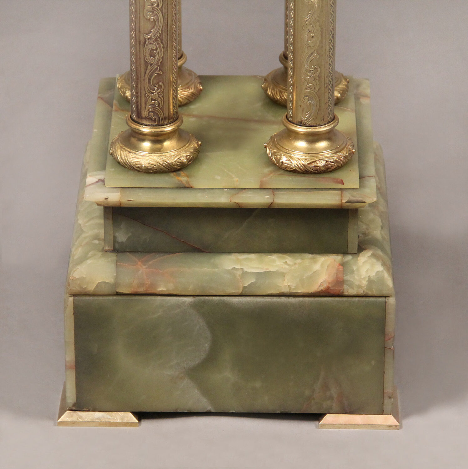 An Interesting Late 19th Century Gilt Bronze and Onyx Pedestal - Image 3