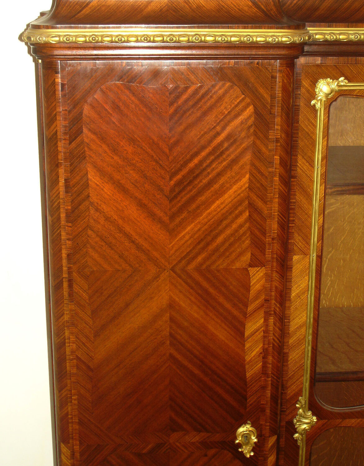 A Fine and Grand Late 19th Century Transitional Style Gilt Bronze Mounted Vitrine/Bookcase By Paul Sormani - Image 2
