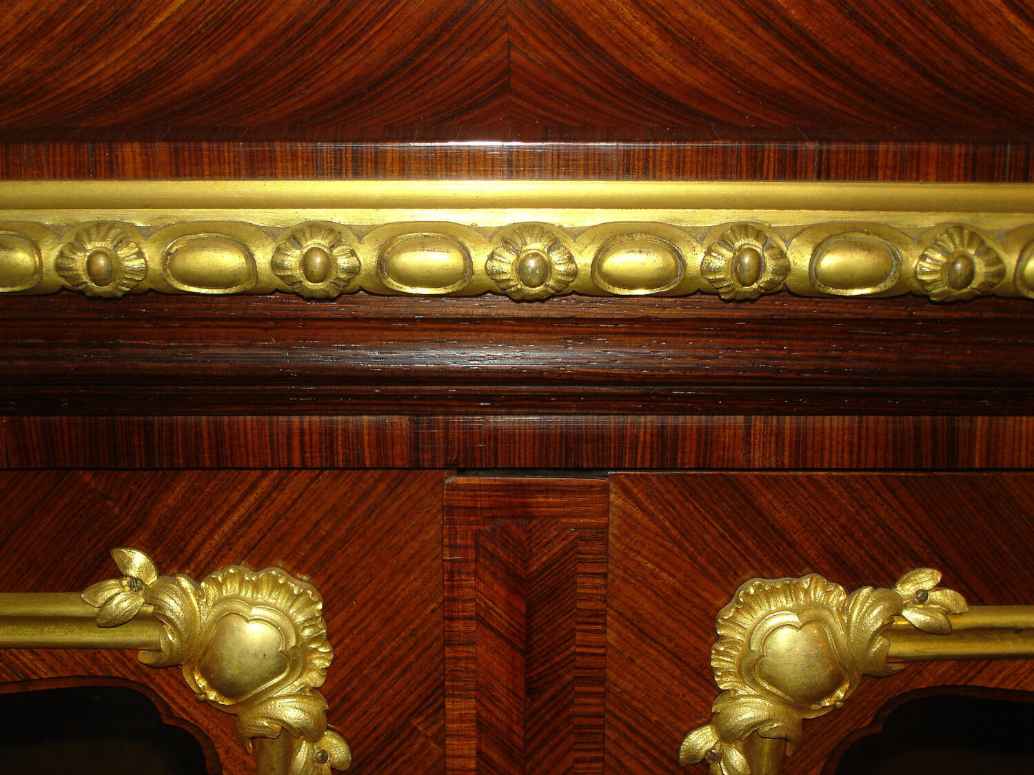 A Fine and Grand Late 19th Century Transitional Style Gilt Bronze Mounted Vitrine/Bookcase By Paul Sormani - Image 4