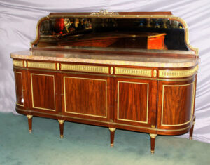 A Fine Late 19th Century Gilt Bronze Mounted Louis XVI Style Buffet/Server By François Linke