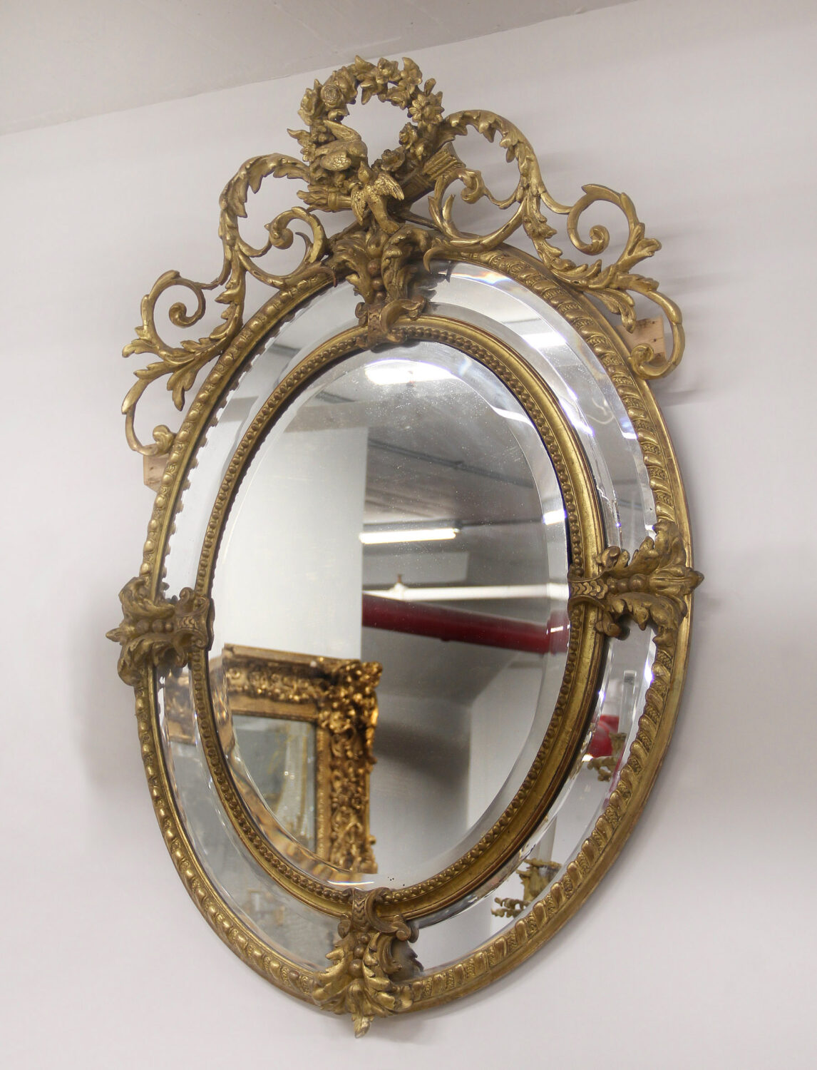 A Very Fine Late 19th Century Carved Giltwood And Gesso Mirror - Image 2