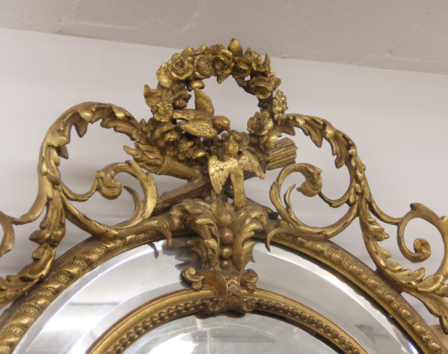 A Very Fine Late 19th Century Carved Giltwood And Gesso Mirror - Image 3