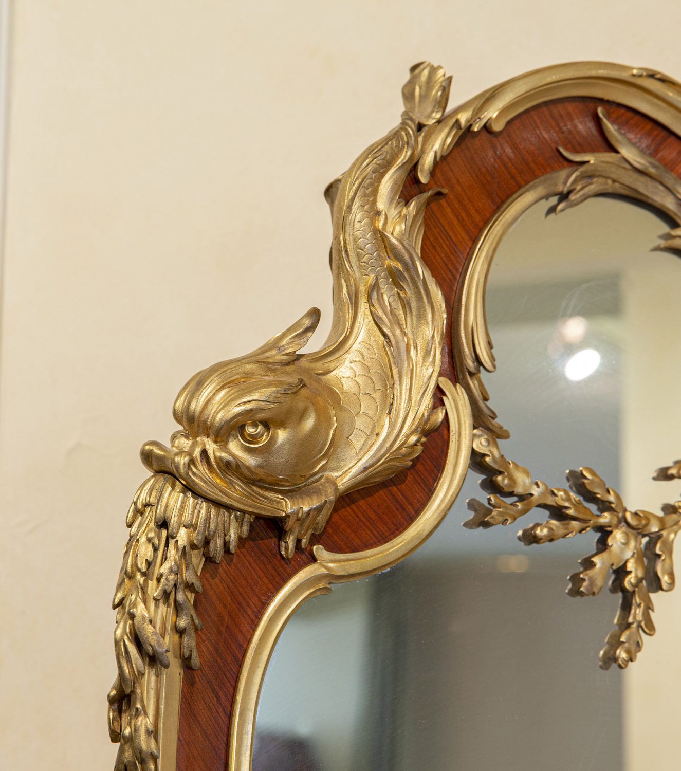 A Palatial and Rare Early 20th Century Belle Epoque Gilt Bronze, Kingwood, Bois Satiné and Fruitwood Marquetry Dressing Table By François Linke - Image 5